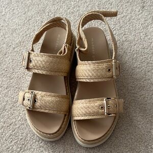 Madden Girl Kids Beige Buckle Sandals